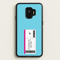 Buy Plane Tickets - Travel  - Travel Phone Case for Galaxy S9