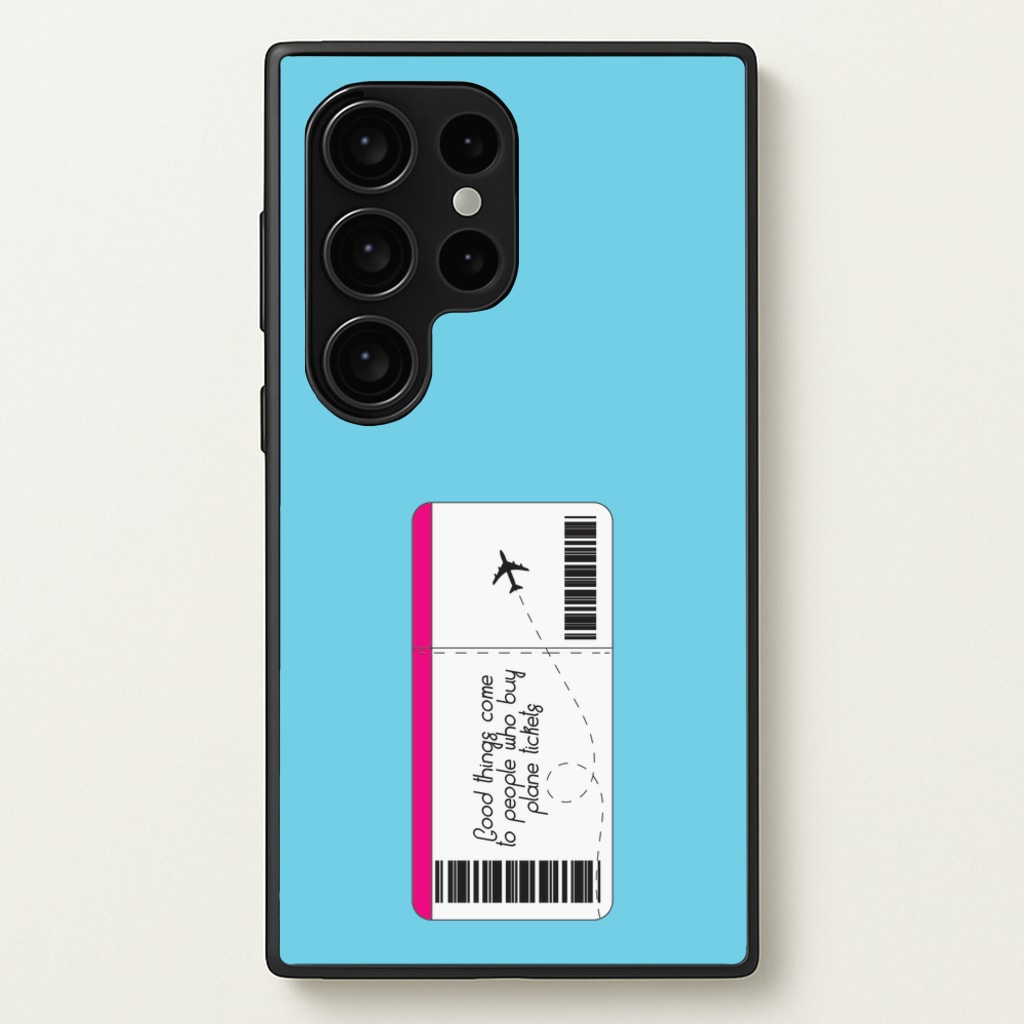 Buy Plane Tickets - Travel  - Travel Phone Case for Galaxy S24 Ultra