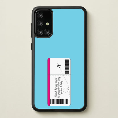 Buy Plane Tickets - Travel  - Travel Phone Case for Galaxy A71