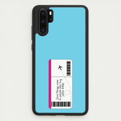 Buy Plane Tickets - Travel  - Travel Phone Case for Huawei P30 Pro