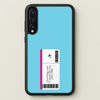 Buy Plane Tickets - Travel  - Travel Phone Case for Huawei P20 Pro