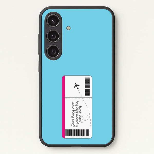 Buy Plane Tickets - Travel  - Travel Phone Case for Galaxy S24