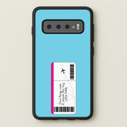 Buy Plane Tickets - Travel  - Travel Phone Case for Galaxy S10 Plus