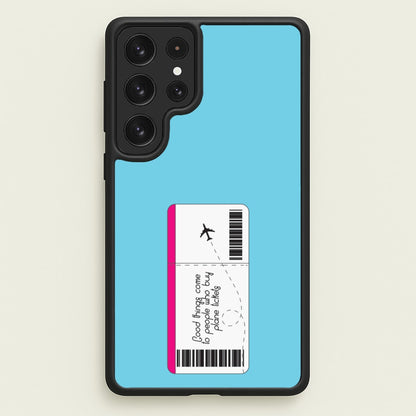 Buy Plane Tickets - Travel  - Travel Phone Case for Galaxy S22 Ultra