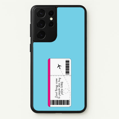 Buy Plane Tickets - Travel  - Travel Phone Case for Galaxy S21 Ultra
