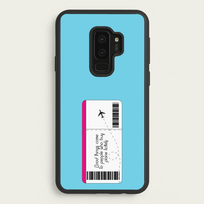 Buy Plane Tickets - Travel  - Travel Phone Case for Galaxy S9 Plus