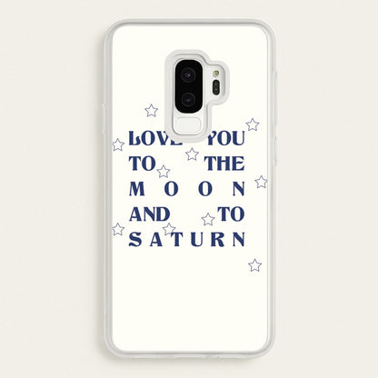 Love You To The Moon And To Saturn - Taylor  - Taylor Phone Case for Galaxy S9 Plus