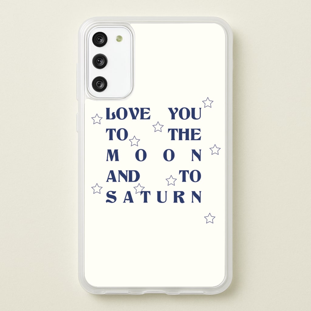 Love You To The Moon And To Saturn - Taylor  - Taylor Phone Case for Galaxy S20