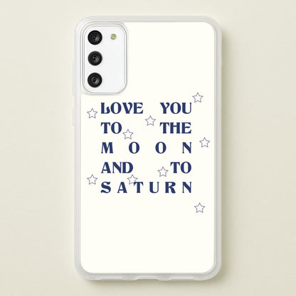 Love You To The Moon And To Saturn - Taylor  - Taylor Phone Case for Galaxy S20