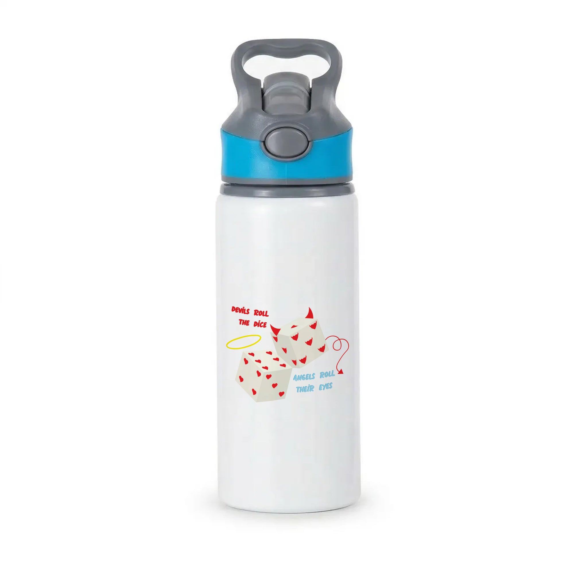 Devils Roll The Dice - Taylor Active Water Bottle - Blue