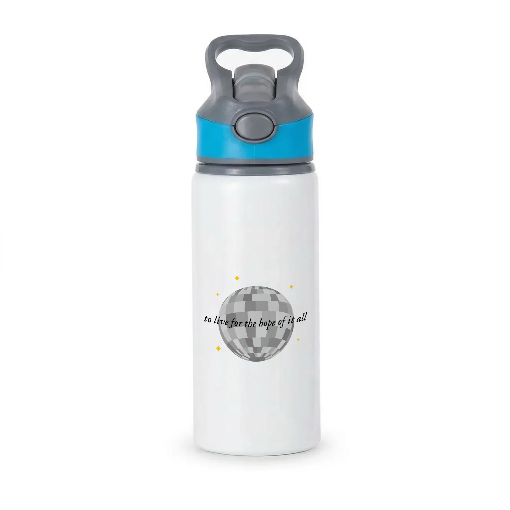 To Live For The Hope Of It All - Taylor Active Water Bottle - Blue