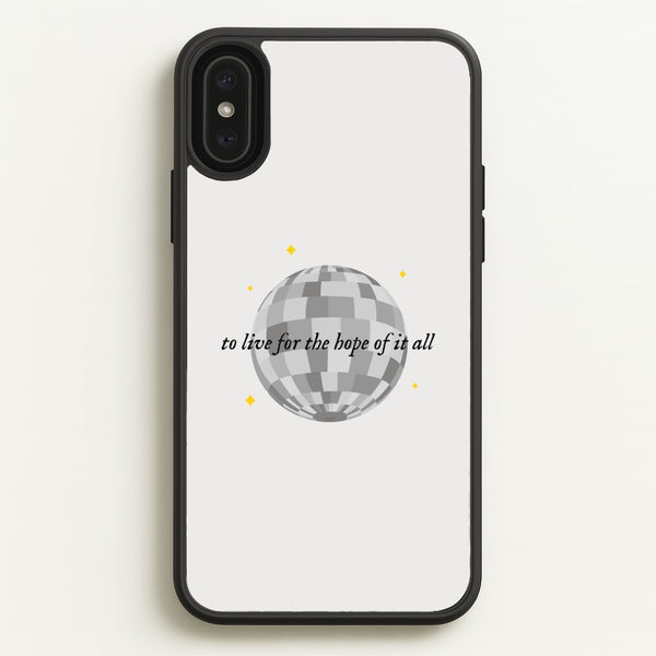 To Live For The Hope Of It All - Taylor  - Taylor Phone Case for iPhone XS Max