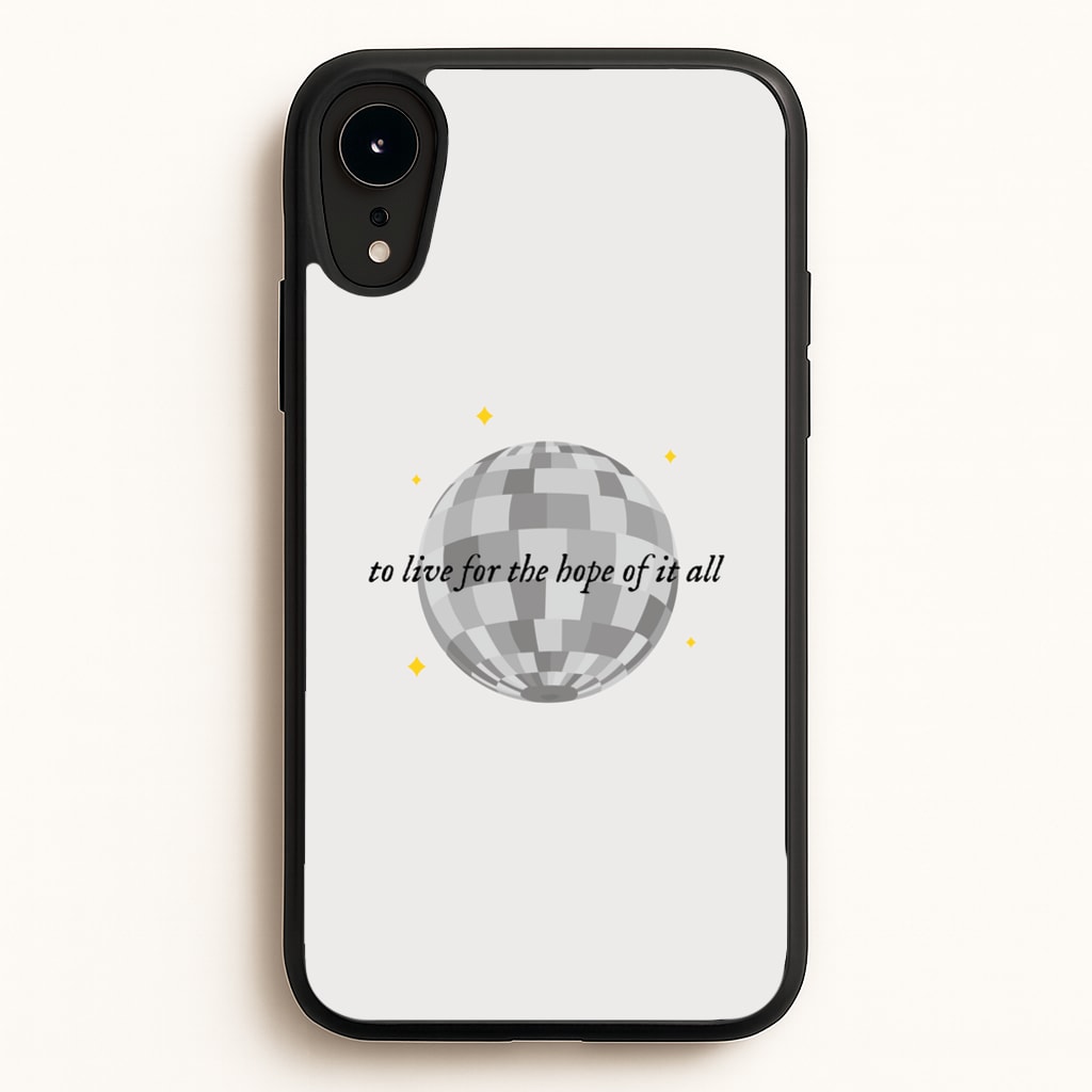 To Live For The Hope Of It All - Taylor  - Taylor Phone Case for iPhone XR