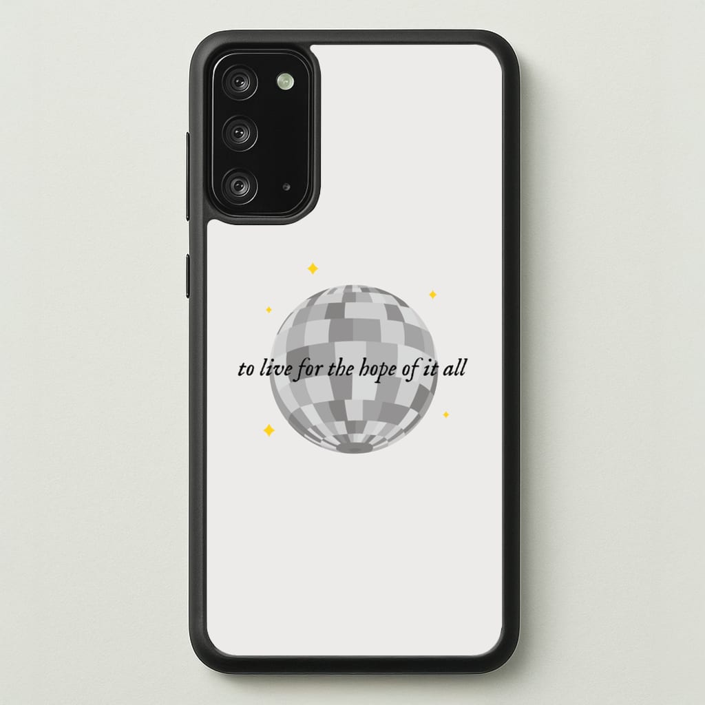 To Live For The Hope Of It All - Taylor  - Taylor Phone Case for Galaxy Note 20