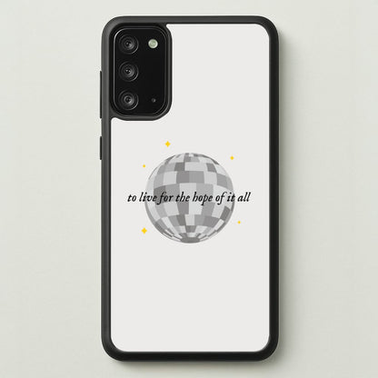 To Live For The Hope Of It All - Taylor  - Taylor Phone Case for Galaxy Note 20