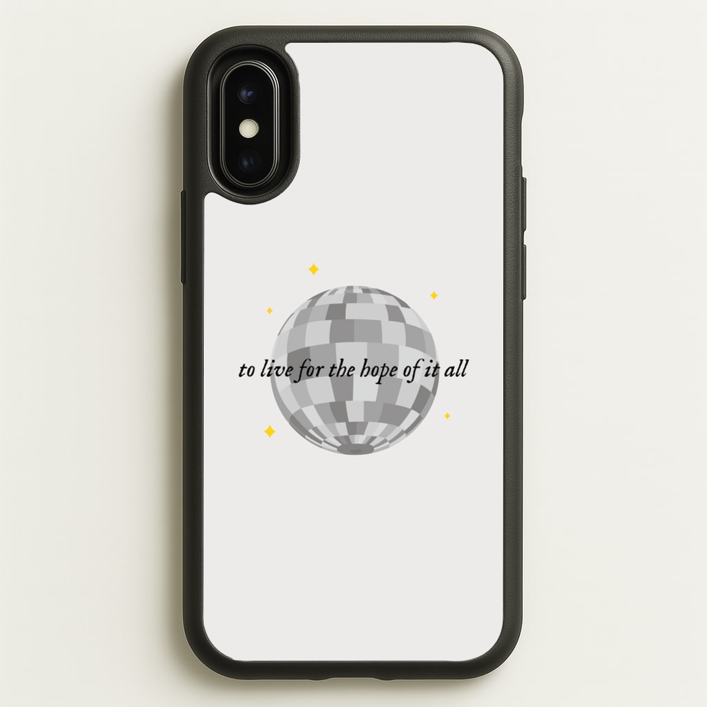 To Live For The Hope Of It All - Taylor  - Taylor Phone Case for iPhone X / XS