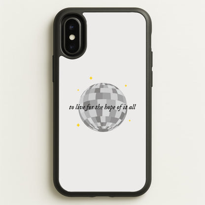 To Live For The Hope Of It All - Taylor  - Taylor Phone Case for iPhone X / XS