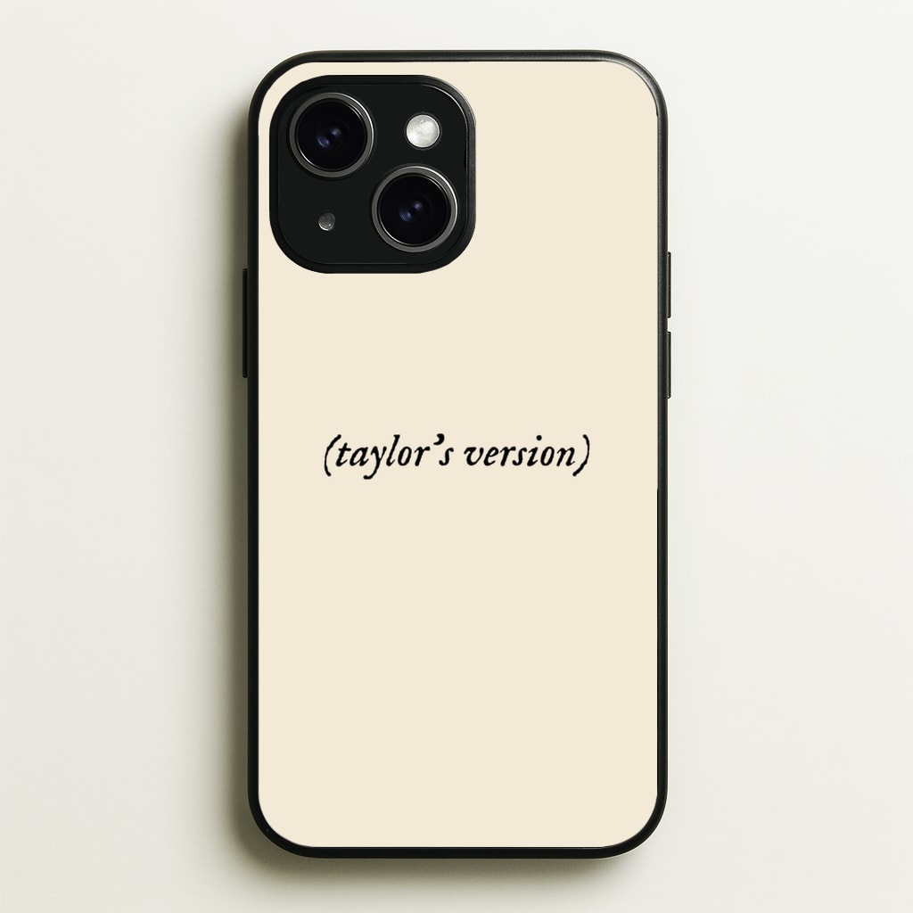 Personalised Taylor's Version  - Taylor Phone Case for iPhone 15 Plus
