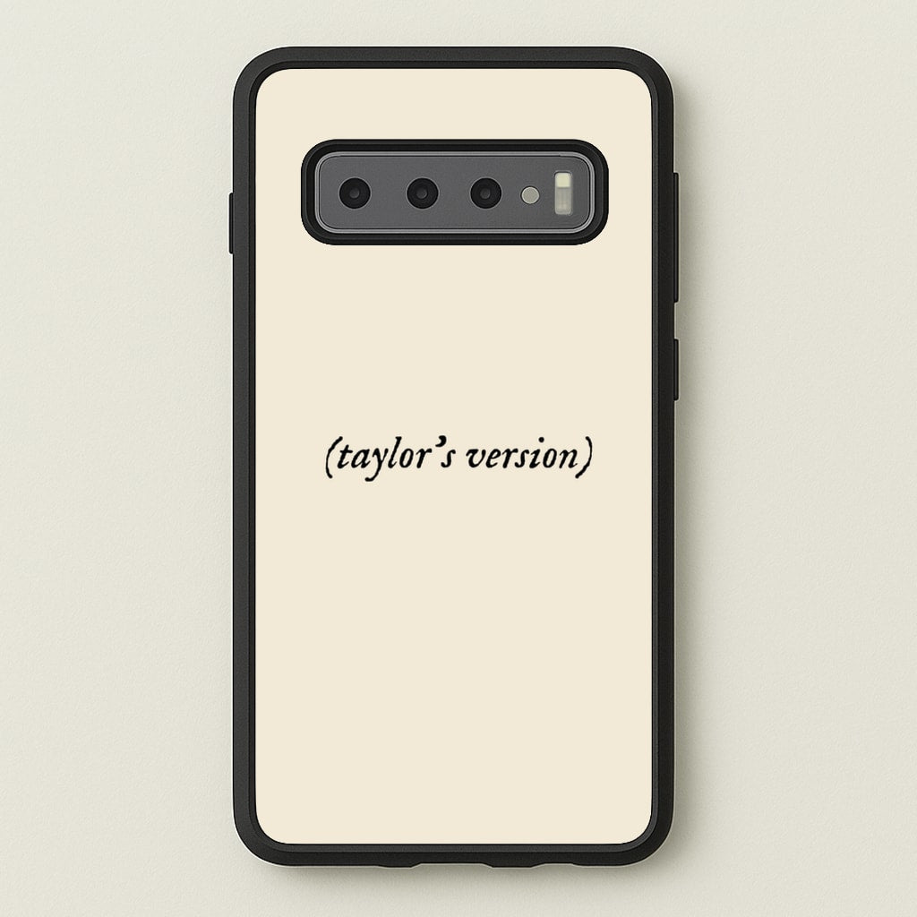Personalised Taylor's Version  - Taylor Phone Case for Galaxy S10