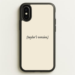 Personalised Taylor's Version  - Taylor Phone Case for iPhone X / XS