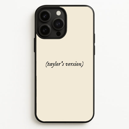 Personalised Taylor's Version  - Taylor Phone Case for iPhone 13 Pro Max