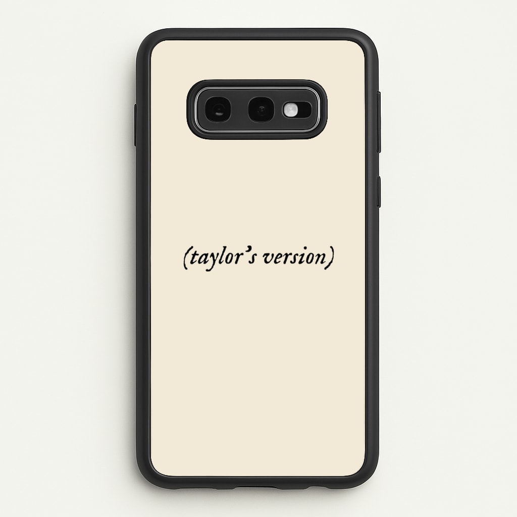 Personalised Taylor's Version  - Taylor Phone Case for Galaxy S10e