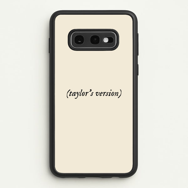 Personalised Taylor's Version  - Taylor Phone Case for Galaxy S10e