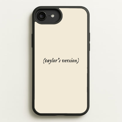 Personalised Taylor's Version  - Taylor Phone Case for iPhone 6 Plus / 7 Plus / 8 Plus