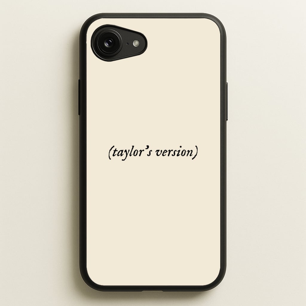 Personalised Taylor's Version  - Taylor Phone Case for iPhone 16e
