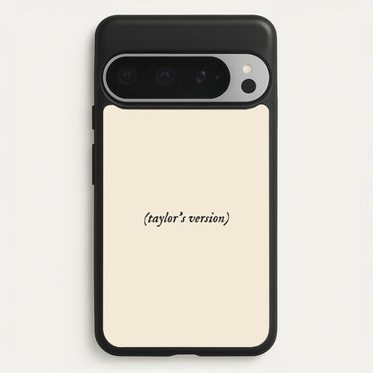 Personalised Taylor's Version  - Taylor Phone Case for Google Pixel 9 Pro XL