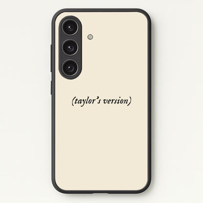 Personalised Taylor's Version  - Taylor Phone Case for Galaxy S24FE