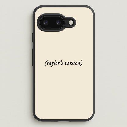 Personalised Taylor's Version  - Taylor Phone Case for Google Pixel 9a