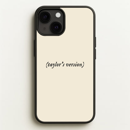 Personalised Taylor's Version  - Taylor Phone Case for iPhone 13 Mini