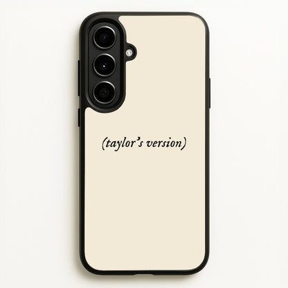 Personalised Taylor's Version  - Taylor Phone Case for Galaxy A56