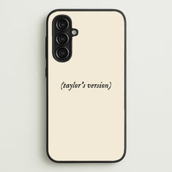 Personalised Taylor's Version  - Taylor Phone Case for Galaxy A16