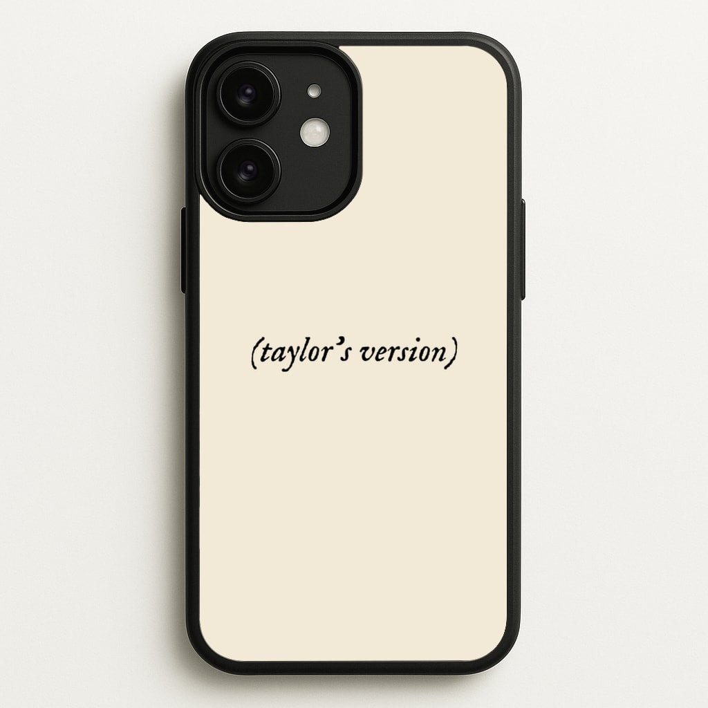 Personalised Taylor's Version  - Taylor Phone Case for iPhone 11