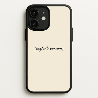 Personalised Taylor's Version  - Taylor Phone Case for iPhone 11