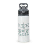 TLOAS Bedazzled Writing Active Water Bottle - Black