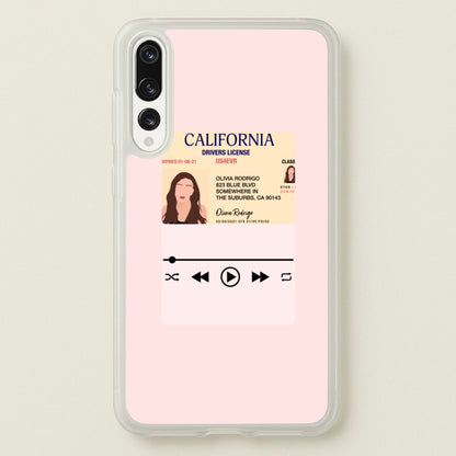 Drivers License - Olivia TikTok  - TikTok Phone Case for Huawei P20 Pro