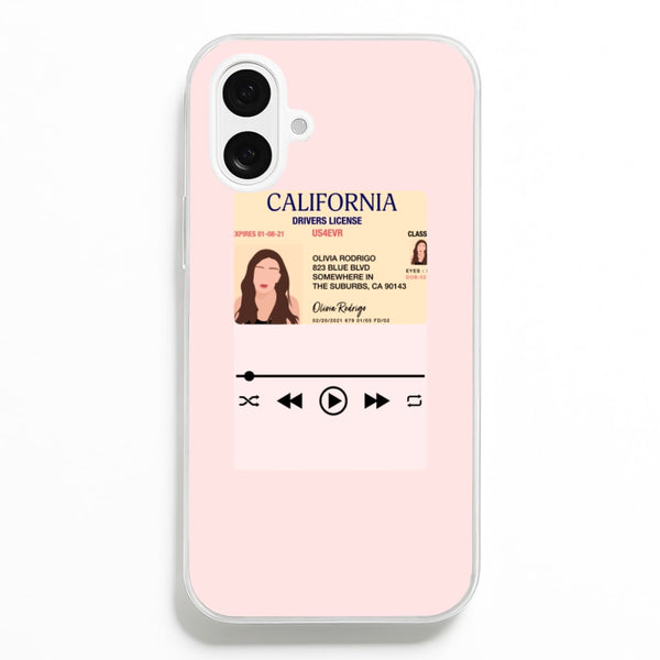 Drivers License - Olivia TikTok  - TikTok Phone Case for iPhone 16 Plus