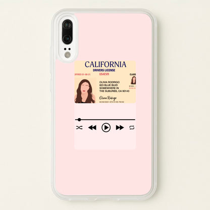 Drivers License - Olivia TikTok  - TikTok Phone Case for Huawei P20
