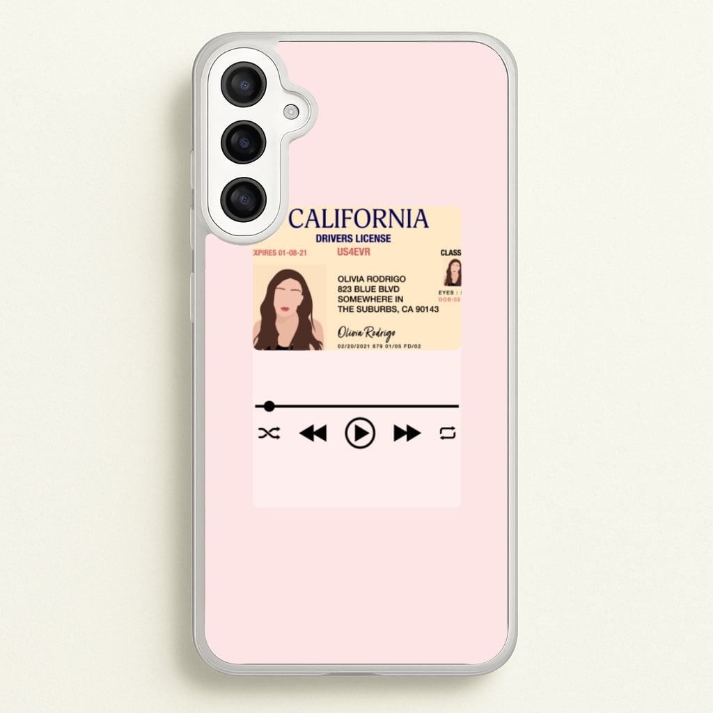 Drivers License - Olivia TikTok  - TikTok Phone Case for Galaxy A36