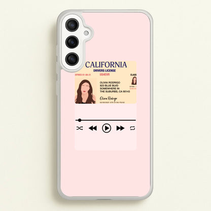 Drivers License - Olivia TikTok  - TikTok Phone Case for Galaxy A36
