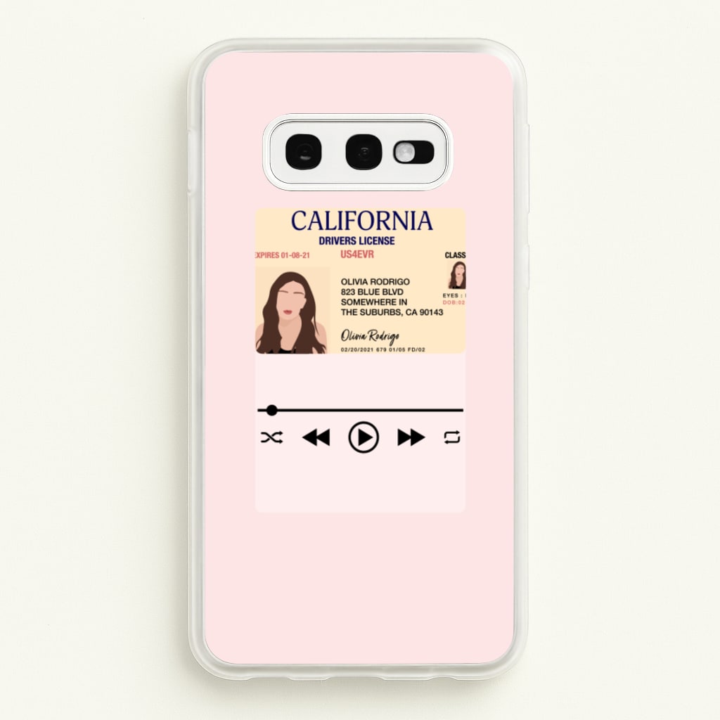 Drivers License - Olivia TikTok  - TikTok Phone Case for Galaxy S10e