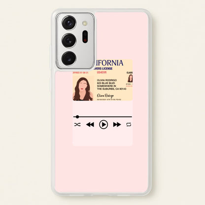 Drivers License - Olivia TikTok  - TikTok Phone Case for Galaxy Note 20 Ultra
