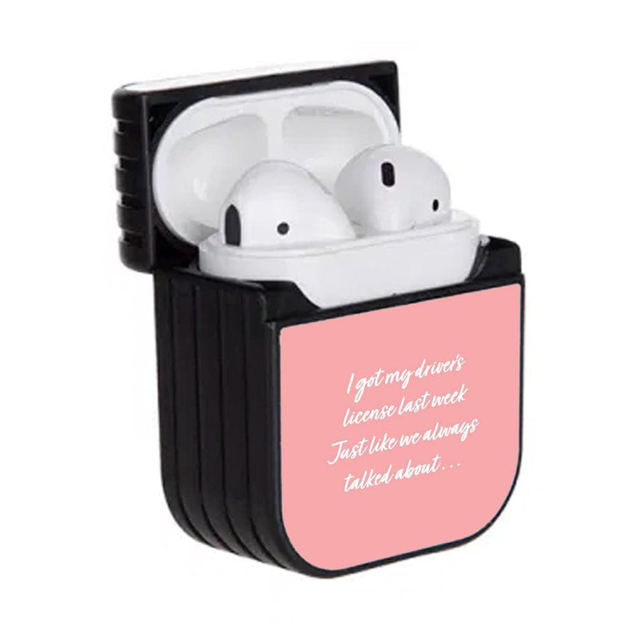 Drivers License Lyrics - Olivia TikTok AirPods Case