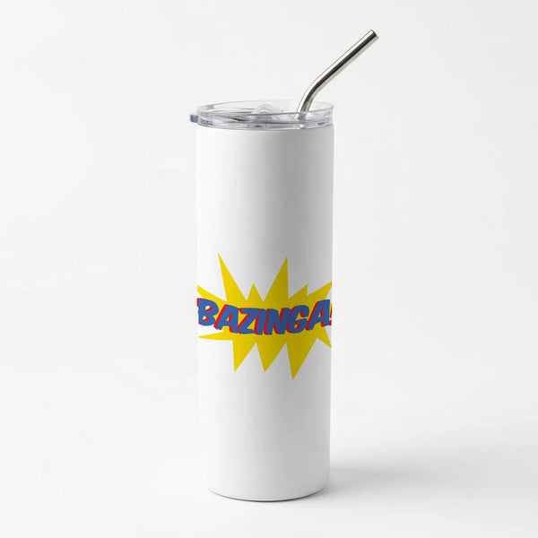 Bazinga! - TV Quotes Skinny Tumbler