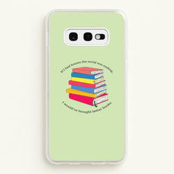 If I Had Known - TV Quotes  - TV Quotes Phone Case for Galaxy S10e