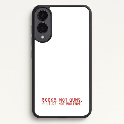 Books, Not Guns - TV Quotes  - TV Quotes Phone Case for Galaxy S25 Edge