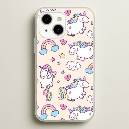 Cute Unicorn Pattern  -  Phone Case for iPhone 15 Plus